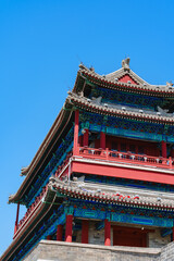 Fototapeta premium Yongding Gate, the southern gate of the ancient city walls in Beijing, China, also the entrance of the Beijing-Hangzhou Grand Canal