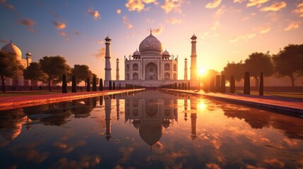 Taj Mahal Sunset