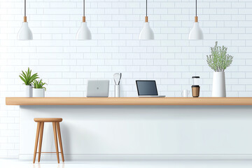 Modern minimalist workspace design featuring clean lines and natural elements for enhanced productivity and aesthetics