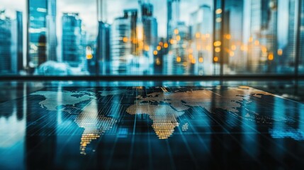 Fototapeta premium A presentation on global investment strategies, showcasing how businesses can navigate international markets and make informed investment decisions