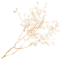 Luxury glittery botanical sticker png