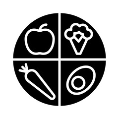 Balanced Diet glyph icon