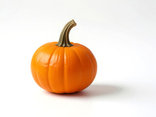 Obraz premium Studio photo of pumpkin on white background.