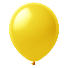 PNG 3D yellow balloon, transparent background