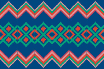 Traditional ethnic, ikat,  geometric, ethnic,culture, fabric pattern for textiles,rugs,wallpaper,clothing,sarong,batik,wrap,embroidery,print,background, illustration, cover, 