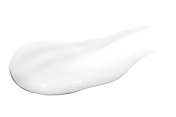 Soft smear of face cream on an empty background. Hydrating, beauty treatment.