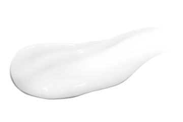 Soft smear of face cream on an empty background. Hydrating, beauty treatment.