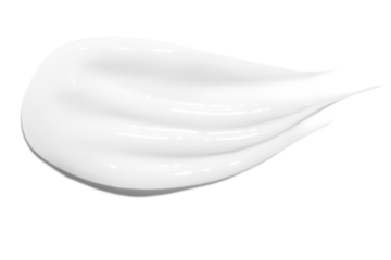 Creamy texture of cosmetic lotion spread on an empty background. Skincare, beauty product.