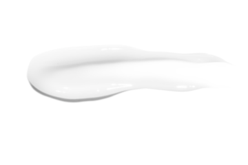 Smooth smear of moisturizing cream on an empty background. Skincare product, beauty care.