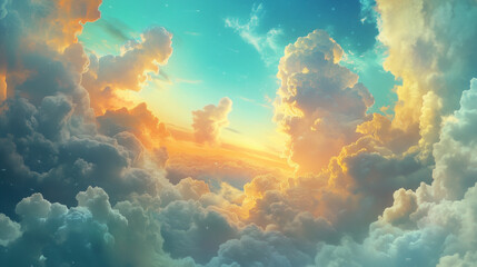 Fototapeta premium The daytime sky photos are very beautiful. 