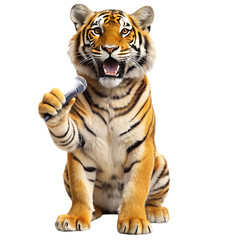 Fototapeta premium Bongal tiger isolated