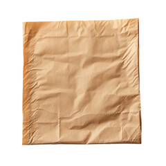 Fototapeta premium Brown Paper Napkin for Table Setting Use Transparent Background