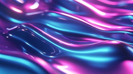 Mesmerizing Fluid Waves of Vibrant Colors