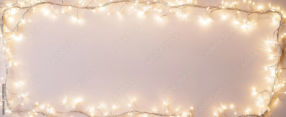 Poster the twinkling string light frame