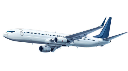 Obraz premium Airplane on transparent background
