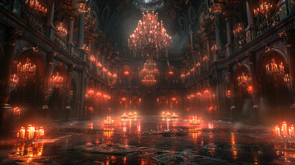 Fototapeta premium Explore the macabre beauty of Halloween 2024