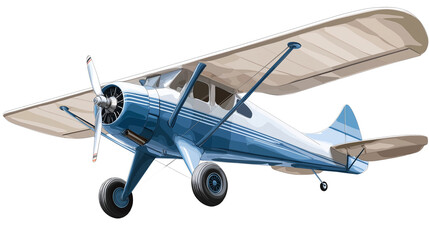 Naklejka premium Airplane on transparent background