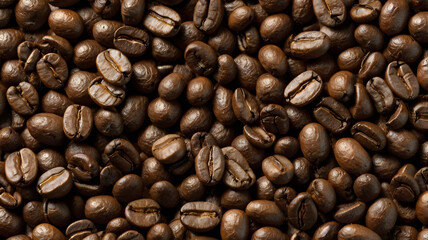 Obraz premium Texture of coffee beans