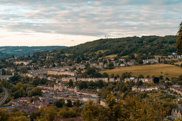 Fototapeta premium Bath city view panoramic