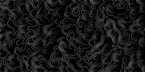 Abstract Gradient line topographic Contour Scheme & Geographic Moutain terrain. Contour map background. Cartographic Weave with seamless striped patterns and wavy gradient lines	
