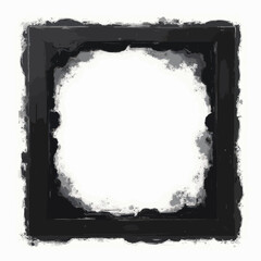 Black Frame with Watercolor Border 

