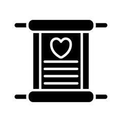 Wedding Vows glyph icon