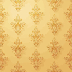 Fototapeta premium Gold Ornate Wallpaper Pattern