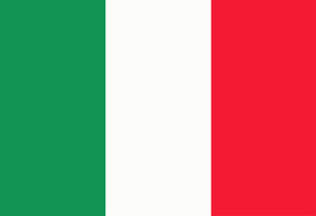 Obraz premium Italian Flag Green White Red 