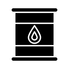 Oil Barrel glyph icon