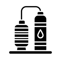 Oil Processing glyph icon