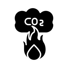 Gas Pollution glyph icon