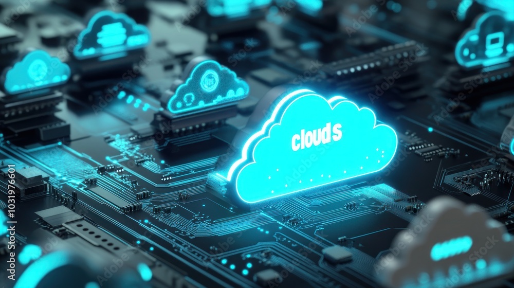 Poster cloud computing on a circuit board