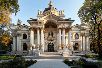 Obraz premium Majestic historical building with intricate details