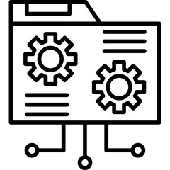 Obraz premium Connection Network Icon