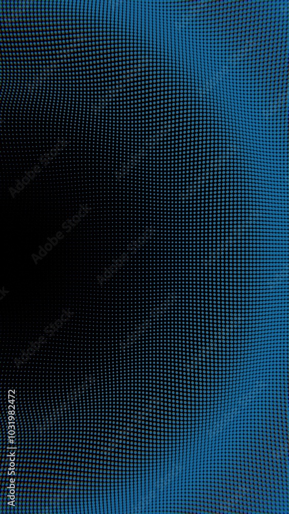 Poster Black Grid Illusion with Circular Pattern and Gradient Lighting