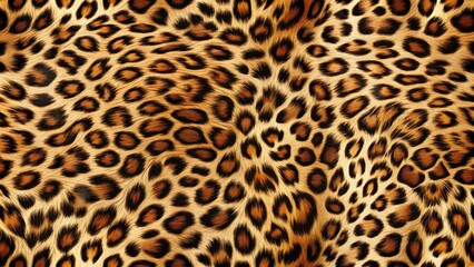 Trendy Leopard Seamless Pattern in Brown Tones for Fashion and Home Decor, Stylish Animal Print Design, Versatile Background for Textiles, Wallpapers, and Accessories