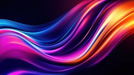 Abstract Vibrant Waves