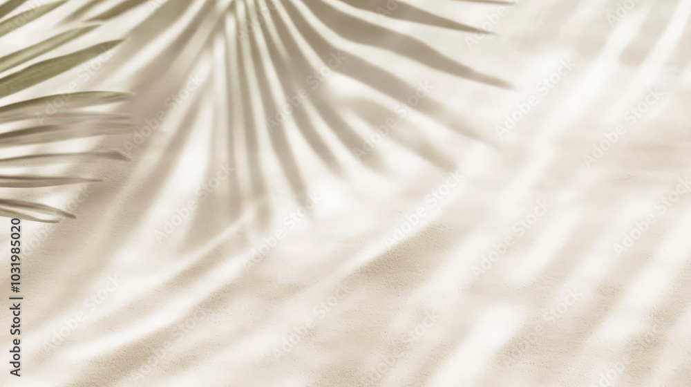 Poster soft shadow patterns on neutral background