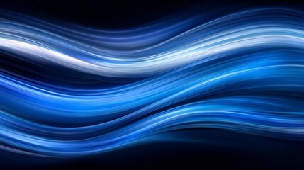Mesmerizing Blue Wave Patterns in Motion