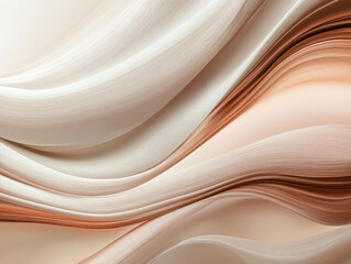  Abstract fluid art in smooth brown and beige tones