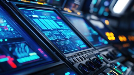 Obraz premium Futuristic Control Panel