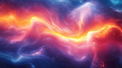 Abstract Colorful Fluid Art Swirling Patterns