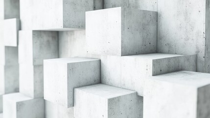 Abstract Concrete Cubes