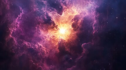 Fototapeta premium Exploring the Cosmic Beauty of Nebulas A Journey Through Colorful Interstellar Clouds and Their Mysteries