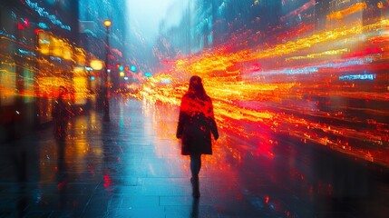 Dynamic Motion Blur with Streaks of Light and Color