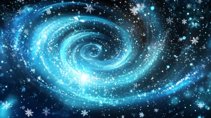 Obraz premium Captivating Celestial Spiral: A Cosmic Dance of Light and Wonder