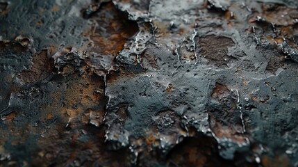 Close-up of textured metal with rust
