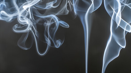 smoke on a black background