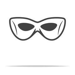 Superhero mask icon transparent vector isolated