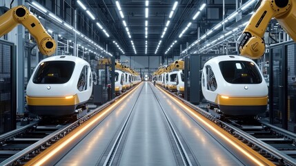 Fototapeta premium Intelligent factory and Industry 4.0 management.